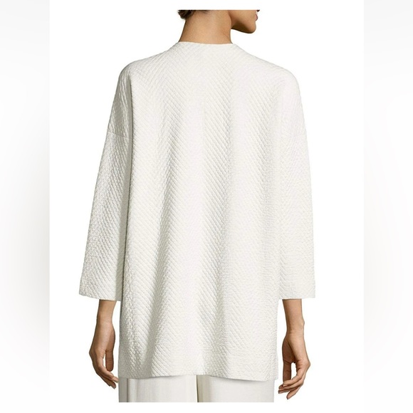 Eileen Fisher | Jackets & Coats | Eileen Fisher Bone Silkorganic Cotton ...